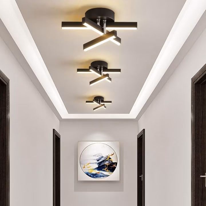 Aplica LED Negru 24W 3 Tipuri Iluminat 9107