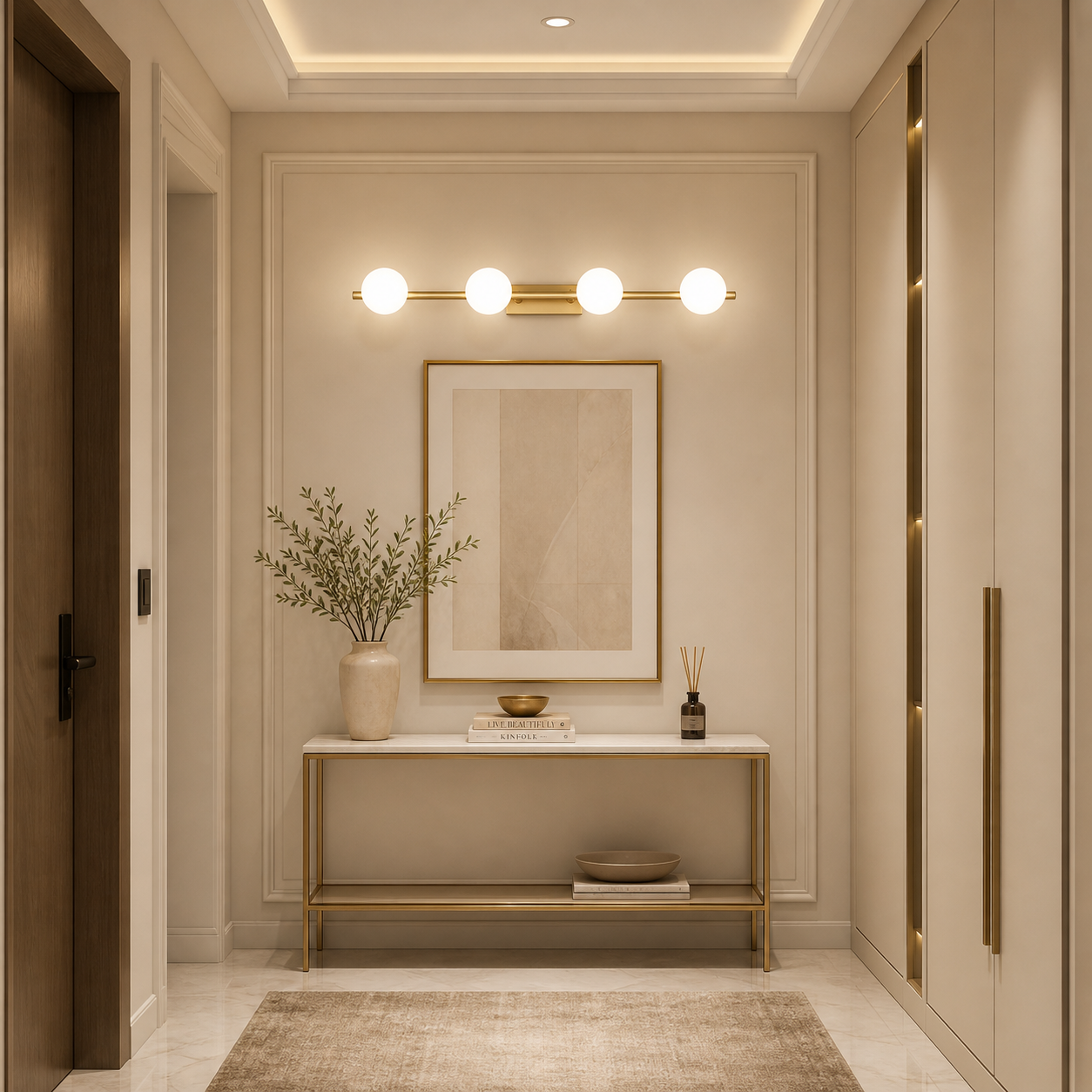 Lustra LED Moderna, aplică perete globuri, iluminat hol modern, lampă living eleganta DN50-4