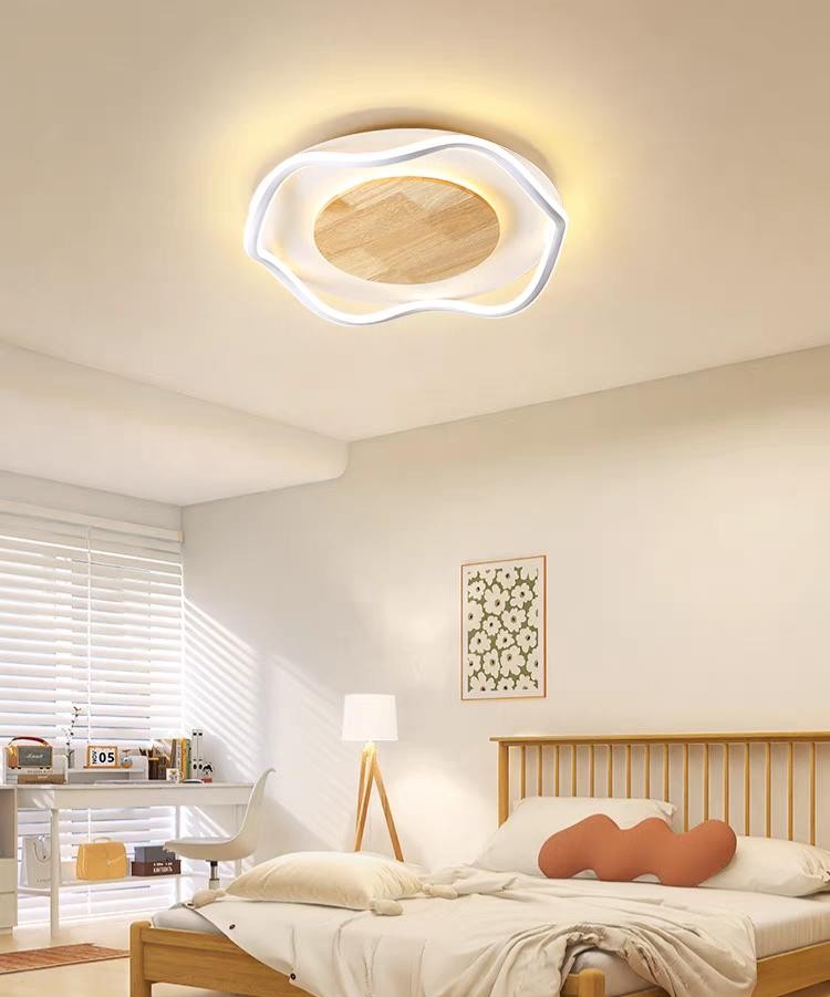 Lustra LED Moderna 5308-140W Design cu Lemn
