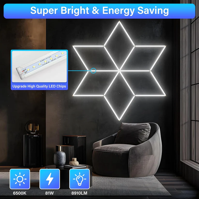 HoneyComb LED STEA Lumina Rece 6500K 126W