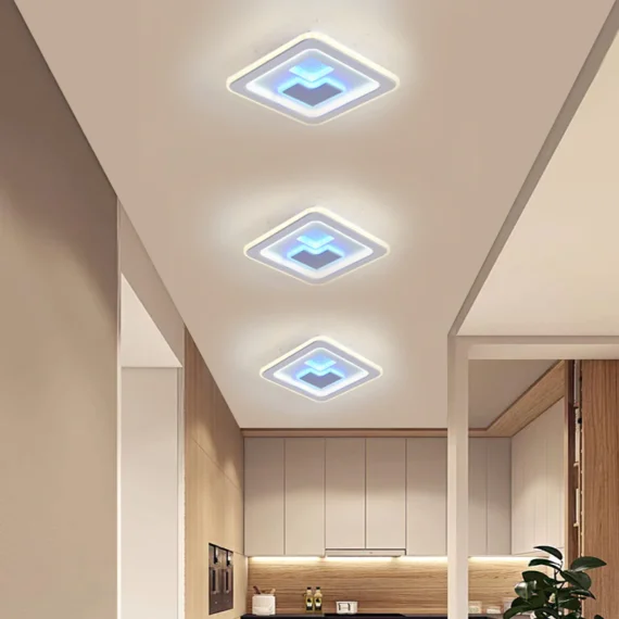 Aplica LED 9114-240, 3 Tipuri De Lumina, 74W, Alb/Gri