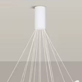 Lustra LED Design Geometric Alb 9 X Lines