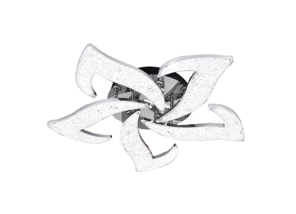 Lustra LED Cu Telecomanda, 3 Tipuri De Lumina 100W, Argintiu R9179/5
