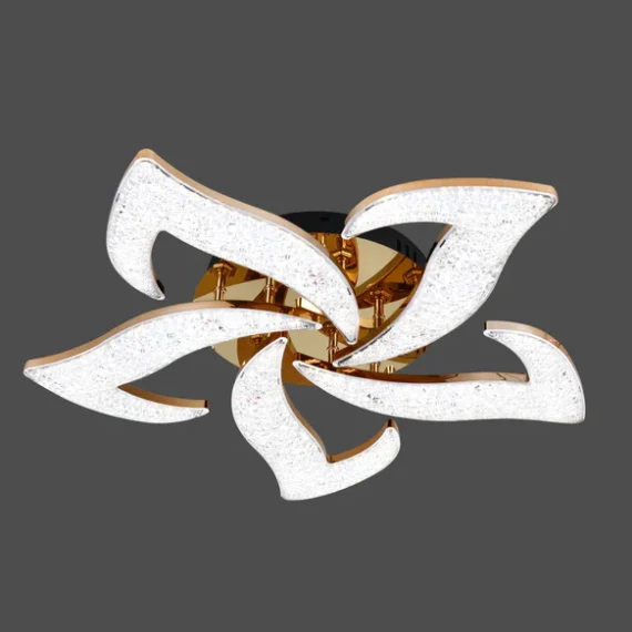 Lustra LED Cu Telecomanda, 3 Tipuri De Lumina 100W, Auriu R9179/5