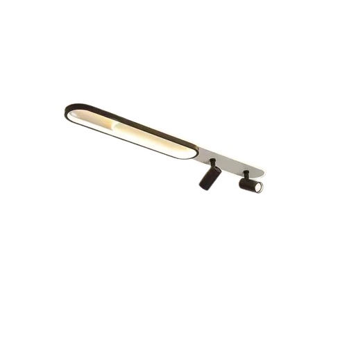 Lustra LED cu Proiector Reglabil YCM635 , 55W, Negru 3 Tipuri Iluminat 100cm
