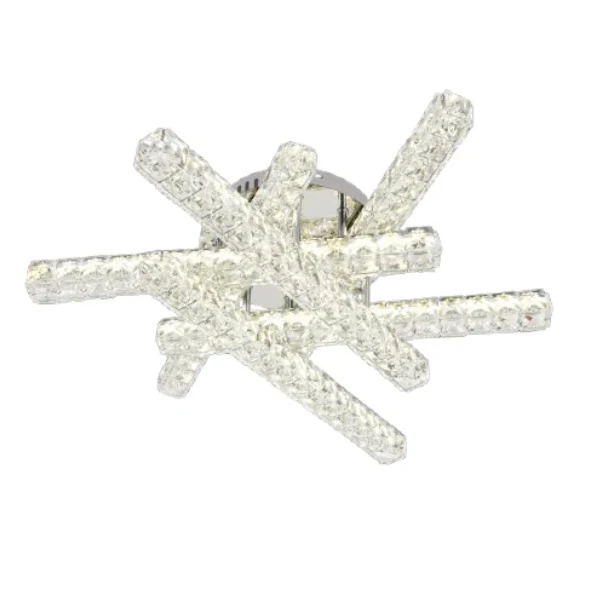 Lustra LED, Cu Telecomanda, 3 Tipuri De Lumina, Intensitate Reglabila, 108W, Argintiu 9183/6