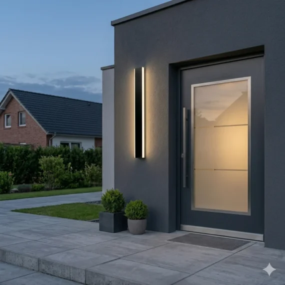 Aplica LED Exterior, 54W, Negru, 3000k, 1.5M-23180