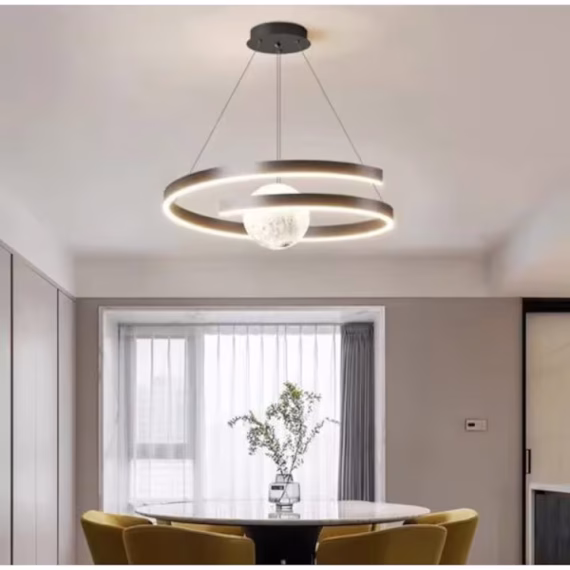 Lustra LED 4133 Negru 70W Dimabla 3 Tipuri De Iluminat