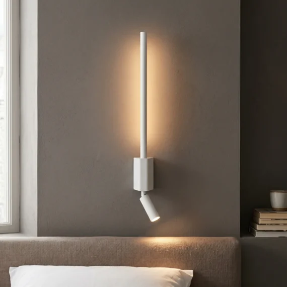 Aplica LED de Perete cu Spot de Interior 24W Alba