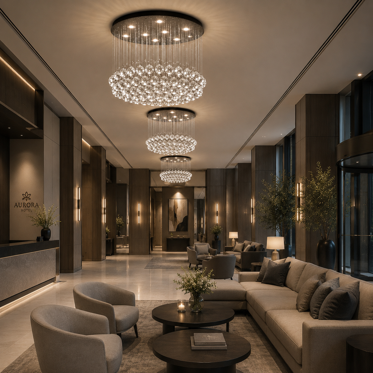 Lustra Cristal Moderna LED 45W Lumina Neutra 6005-9