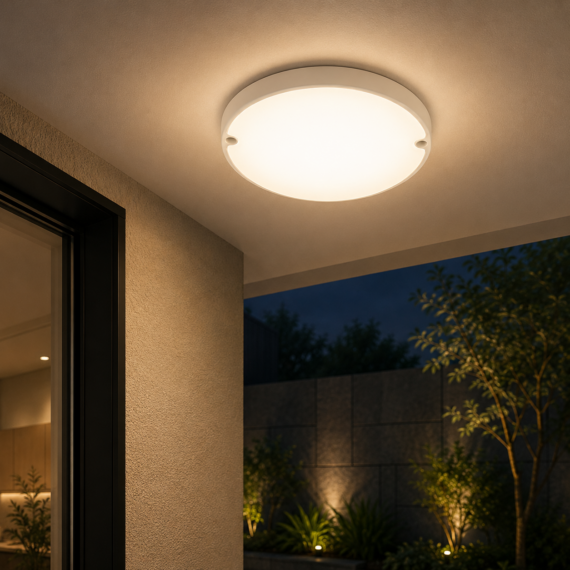 Aplica LED Exterior totund 20W IP65