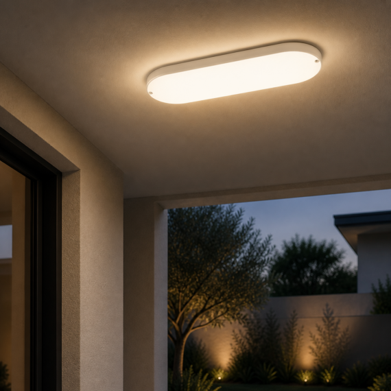 Aplica LED Exterior Ovala 20W IP65