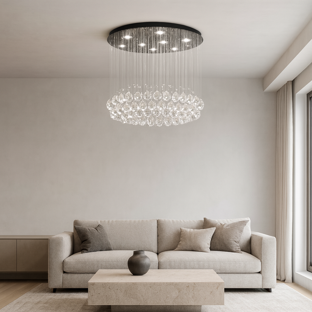 Lustra Cristal Moderna LED 45W Lumina Neutra 6005-9