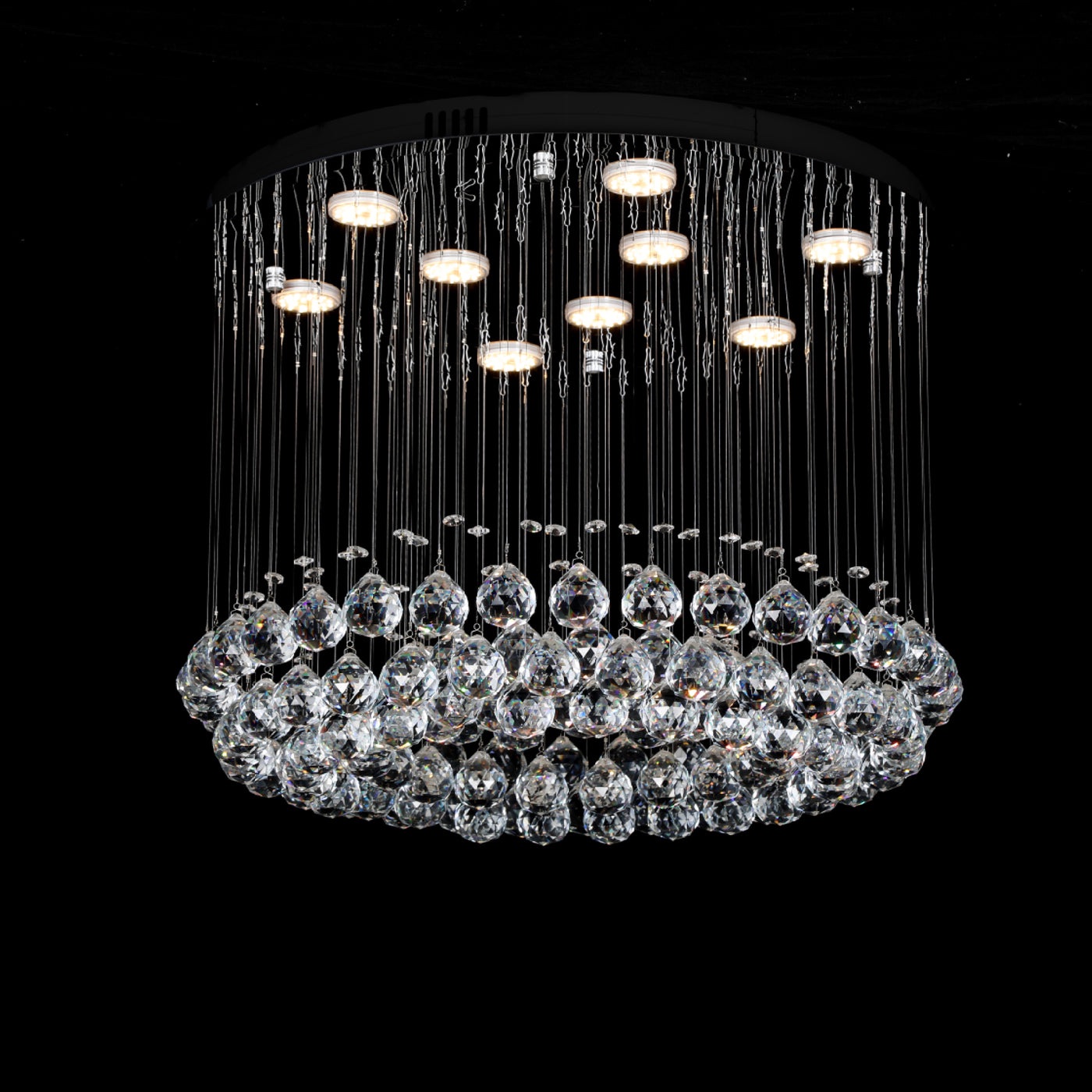 Lustra Cristal Moderna LED 45W Lumina Neutra 6005-9