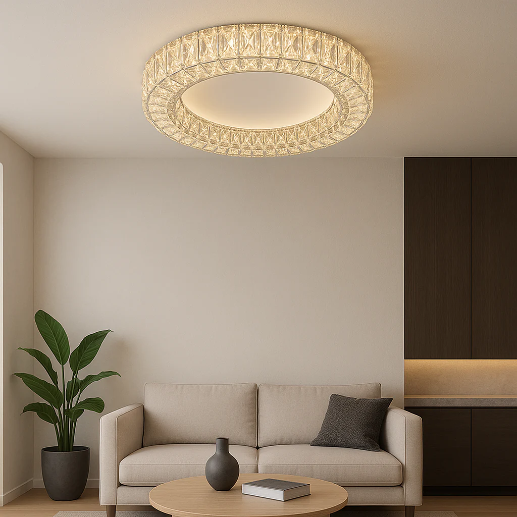 Lustra LED Cristal 3 Tipuri Iluminat 2966/500, 72W